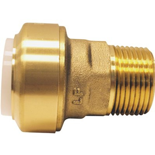 Tectite 3/4 in. Brass Push-To-Connect PVC IPS x 3/4 in. Male Pipe Thread Adapter