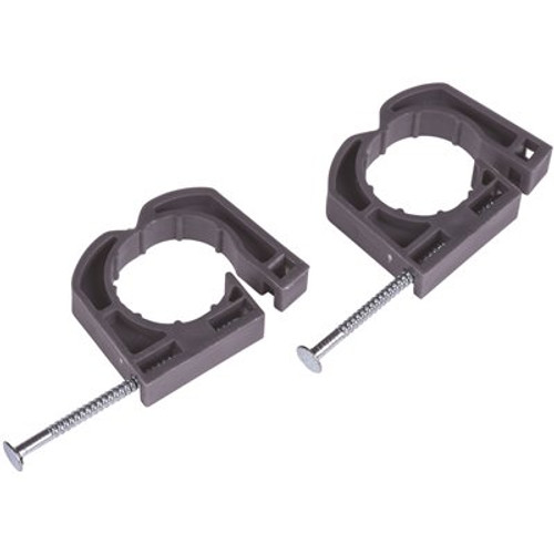 OATEY 1/2 in. Full Pipe Clamp with Nail (10-Pack)