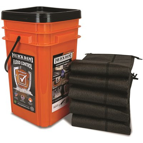 Quick Dam Grab and Go Flood Protection Contains 5 (10 ft.) Flood Barriers