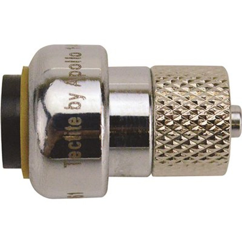 Tectite 1/4 in. (3/8 in. ) x 1/4 in. Chrome Compression Stop Valve Connector