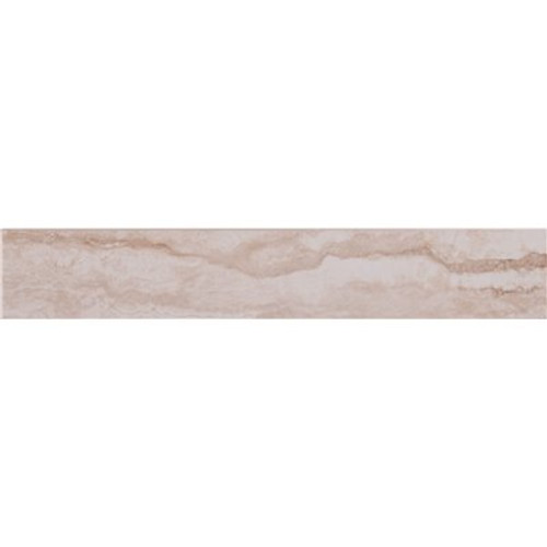 MSI Pietra Bernini Bianco Bullnose 3 in. x 18 in. Polished Porcelain Wall Tile (15 lin. ft./case)