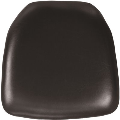 Flash Furniture Hard Black Vinyl Chiavari Chair Cushion