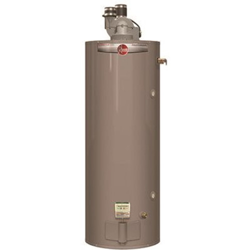 Rheem 75 gal. 75,000 BTU Pro Classic Plus Tall Power Direct Vent Residential Natural Gas Water Heater, Side T&P Relief Valve