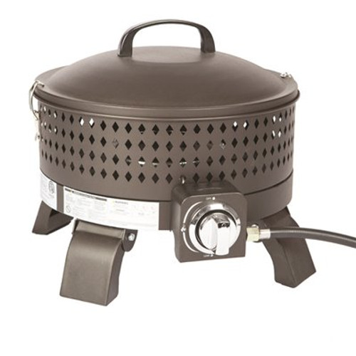 Sporty Campfire 12.5 in. Round Steel Fire Pit in Bronze