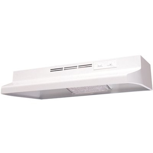 Air King AD 30 in. Under Cabinet Ductless Range Hood with Light in White
