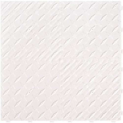 Swisstrax 15.75 in. x 15.75 in. Arctic White Diamond Trax 9-Tile Modular Flooring Pack (15.5 sq. ft./case)