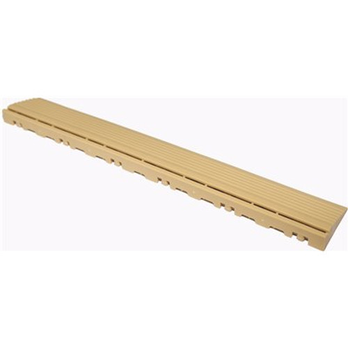 Swisstrax 15.75 in. Mocha Java Pegged Edging for 15.75 in. Modular Tile Flooring (2-Pack)