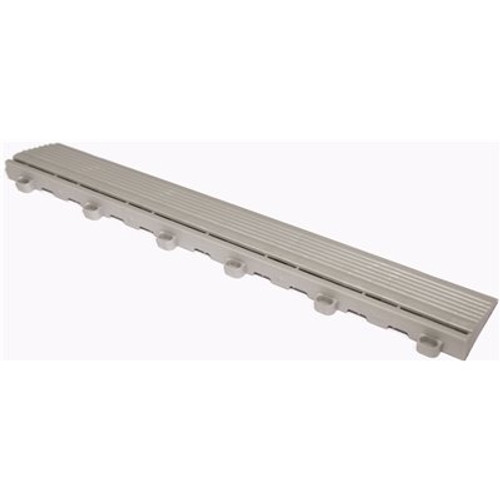 Swisstrax 15.75 in. Pearl Sliver Looped Edging for 15.75 in. Modular Tile Flooring (2-Pack)