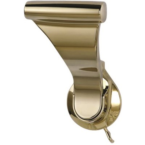 SOSS 1-3/8 in. Bright Brass Push/Pull Privacy Bed/Bath Latch with 2-3/8 in. Door Lever Backset