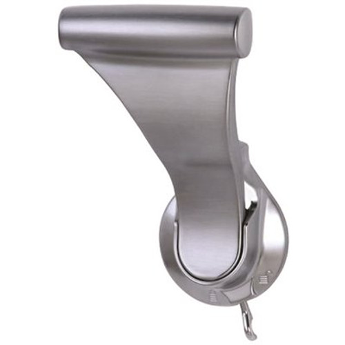 SOSS 1-3/8 in. Satin Chrome Push/Pull Privacy Bed/Bath Latch with 2-3/8 in. Door Lever Backset