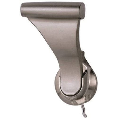 SOSS 1-3/8 in. Satin Nickel Push/Pull Privacy Bed/Bath Latch with 2-3/8 in. Door Lever Backset