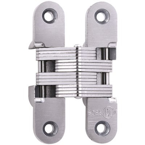 SOSS 1 in. x 3/8 in. Satin Chrome FR Invisible Hinge