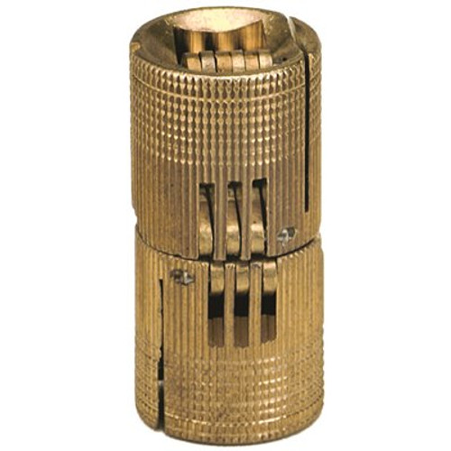 SOSS 0.945 in. x 0.945 in. Solid Brass Barrel Hinge