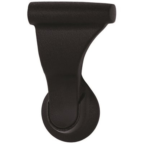 SOSS 1-3/8 in. Textured Black Dummy Latch Set Door Lever