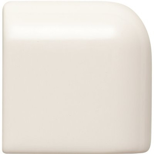 Daltile Restore Bright White 2 in. x 2 in. Ceramic Radius Bullnose Wall Trim Tile (0.02 sq. ft. / Piece)