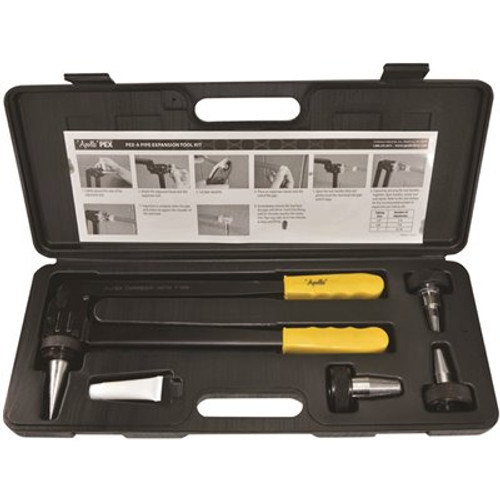 Apollo PEX-A Expansion Tool Kit with 1/2 in., 3/4 in. and 1 in. Expander Heads