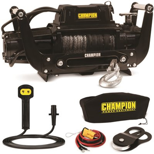 Champion Power Equipment Truck/SUV Synthetic Rope Winch Kit with Hawse Fairlead
