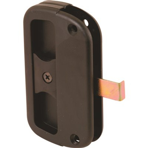 Prime-Line Black Plastic Sliding Screen Door Latch and Pull, Alumilite