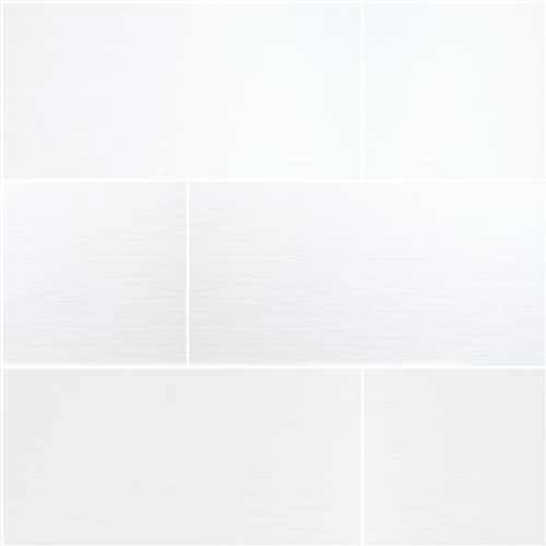 MSI Dymo Stripe White 12 in. x 24 in. Glossy Ceramic Stone Look Wall Tile (16 sq. ft./Case)