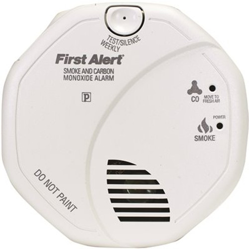First Alert Hardwired Interconnected Smoke and Carbon Monoxide Alarm with Voice Alert