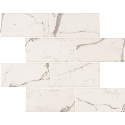MSI Statuario Celano 11.61 in. x 11.6 in. Glossy Glass Patterned Look Floor and Wall Tile (9.4 sq. ft./Case)