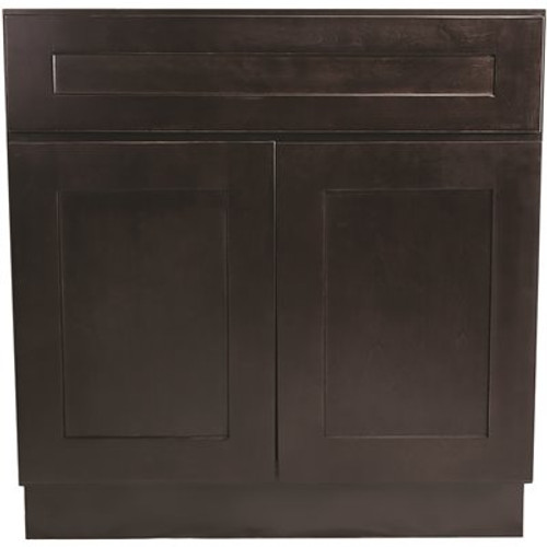 Design House Brookings Plywood Assembled Shaker 34.5x24x24 in. 2-Door 1-Drawer Base Kitchen Cabinet in Espresso Design House Brookings Plywood Assembled Shaker 34.5x24x24 in. 2-Door 1-Drawer Base Kitchen Cabinet in Espresso