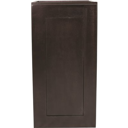Design House Brookings Plywood Assembled Shaker 15x30x12 in. 1-Door Wall Kitchen Cabinet in Espresso Design House Brookings Plywood Assembled Shaker 15x30x12 in. 1-Door Wall Kitchen Cabinet in Espresso