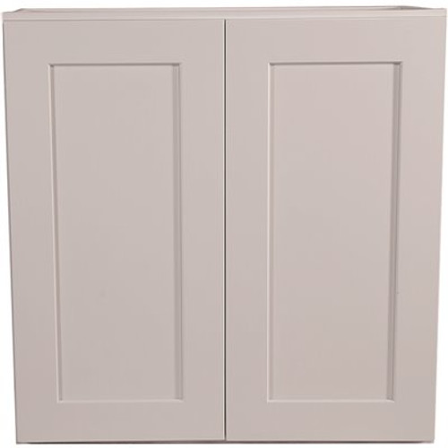 Design House Brookings Plywood Assembled Shaker 27x30x12 in. 2-Door Wall Kitchen Cabinet in White