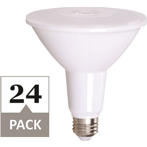 Simply Conserve 120-Watt Equivalent PAR38 Dimmable LED Light Bulb, 2700K Soft White, 24-pack