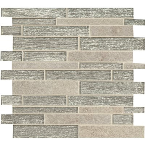 MSI Evita Ice Interlocking 11.75 in. x 12 in. Textured Glass; Stone Look Wall Tile (9.8 sq. ft./Case) MSI Evita Ice Interlocking 11.75 in. x 12 in. Textured Glass; Stone Look Wall Tile (9.8 sq. ft./Case)