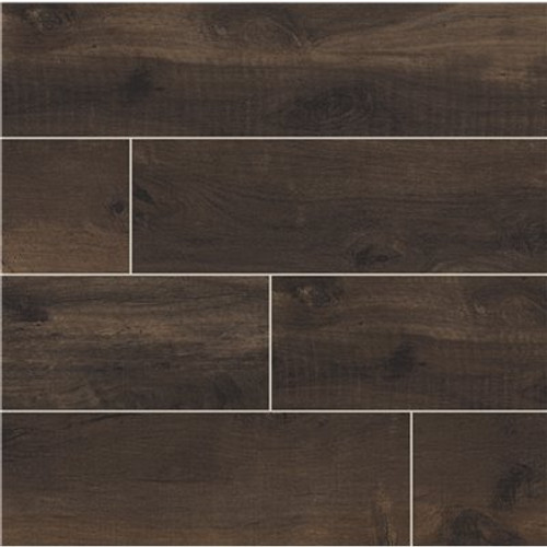 MSI Country River Bark 8 in. x 48 in. Matte Porcelain Wood Look Floor and Wall Tile (10.66 sq. ft./Case)