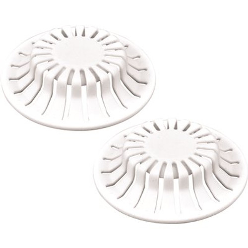 DANCO Bathroom Sink Hair Catcher in White (2-Pack)