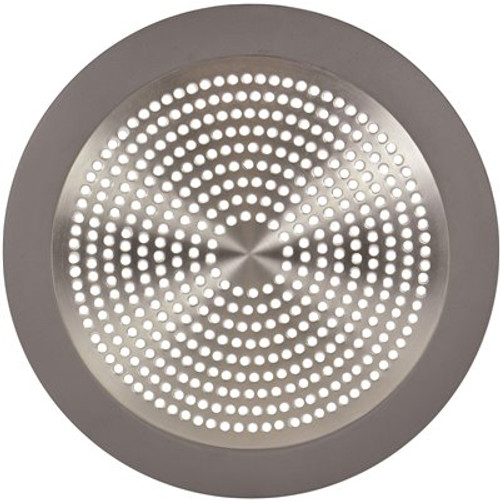 DANCO 5-3/4 in. Shower Drain Strainer in Brushed Nickel