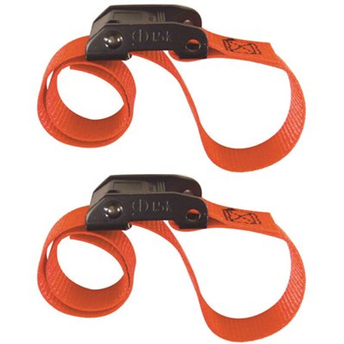 SNAP-LOC 6 ft. x 1 in. Cam with Cinch Strap in Red (2-Pack)