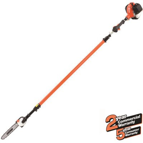 ECHO 12 in. 25.4 cc Gas 2-Stroke Cycle Telescoping Pole Saw with In-Line Handle