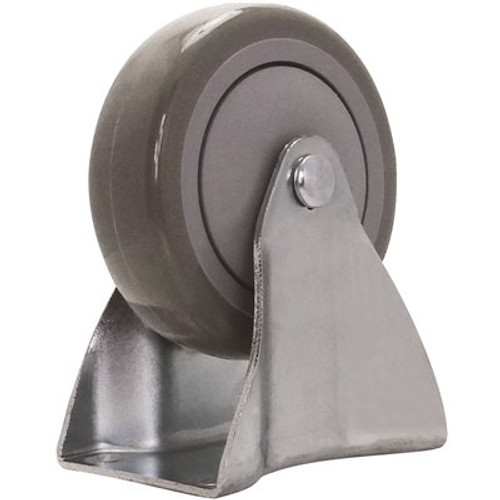 SNAP-LOC 4 in. Polyurethane Fixed Caster with 375 lbs. Load Rating