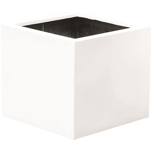 Vasesource Cube 20 in. x 20 in. Matte Black Fiberstone Square Cube Planter