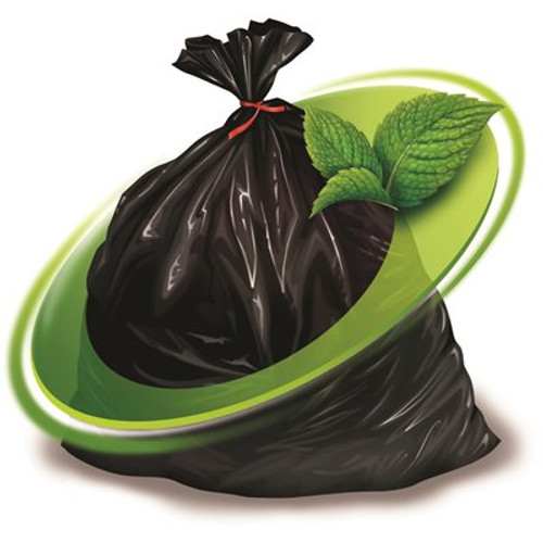 Mint-X Rodent Repellent Compactor Tubing Trash Bags (No Seal) 29 in. #4 in Black 263 ft. (1-Pallet of 63 Boxes)