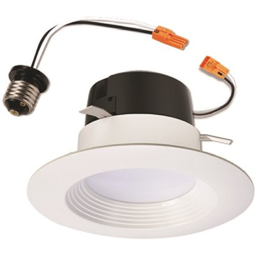 Halo LT 4 in. 5000K Integrated LED White Recessed Ceiling Light Retrofit Trim, Daylight