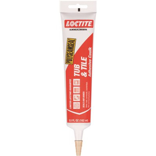 Loctite Polyseamseal 5.5 fl. oz. Almond Bathroom Tub and Tile Adhesive Caulk (12-Pack)