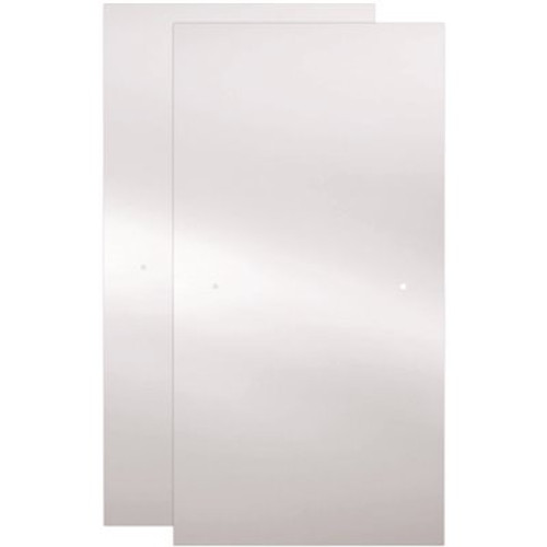 Delta 29-1/32 in. x 55-1/2 in. x 3/8 in. (10 mm) Frameless Sliding Bathtub Door Glass Panels in Frosted (For 50-60 in. Doors)