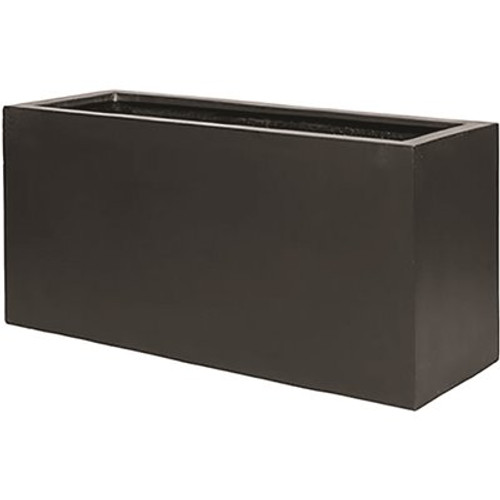 Vasesource 39 in. x 20 in. Shiny White Fiberstone Square Planter