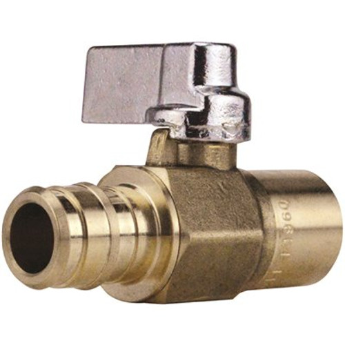 Apollo 1/2 in. Brass PEX-A Barb x 1/2 in. Solder Ball Valve