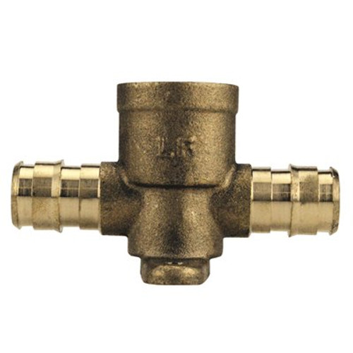 Apollo 1/2 in. Brass PEX-A Barb x Brass PEX-A Barb x Female Pipe Thread Drop-Ear Tee