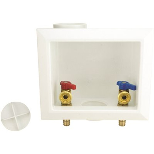 Apollo 1/2 in. Brass PEX-A Barb x 3/4 in. Male Hose Thread Washing Machine Outlet Box