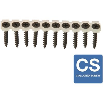 Grip-Rite #6 x 1-1/4 in. Coarse Phosphate-Plated Black Phillips Pan-Head Collated Drywall Screw (1,000-Pack)