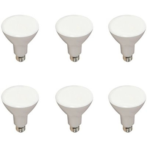 Satco 65-Watt Equivalent BR30 Dimmable LED Light Bulb Warm White (6-Pack)