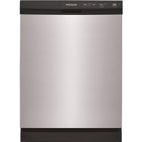 Frigidaire 24 in. Stainless Steel Front Control Built-In Tall Tub Dishwasher, 55 dBA