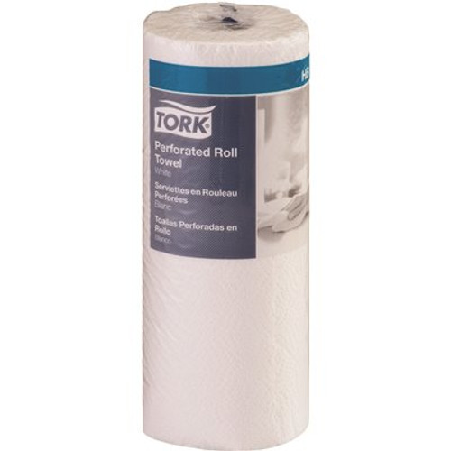 TORK White Perforated 2-Ply Paper Towel Roll (70-Sheets Per Roll 30-Rolls Per Case)