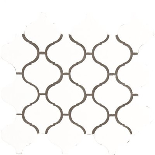 MSI Retro Bianco Arabesque 11.38 in. x 12.25 in. Glossy Porcelain Patterned Look Wall Tile (10.95 sq. ft./Case) MSI Retro Bianco Arabesque 11.38 in. x 12.25 in. Glossy Porcelain Patterned Look Wall Tile (10.95 sq. ft./Case)